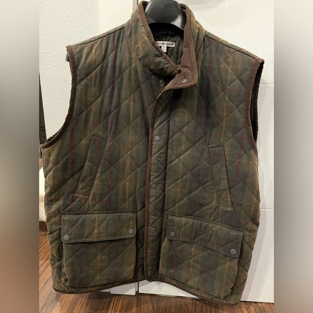 Men’s Peter Millar Waxed-Cotton Vest